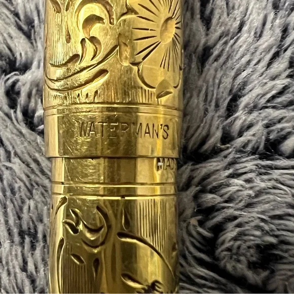 Antique Waterman’s Ideal 0552 ½ V Gold-Filled Filigree Fountain Pen
